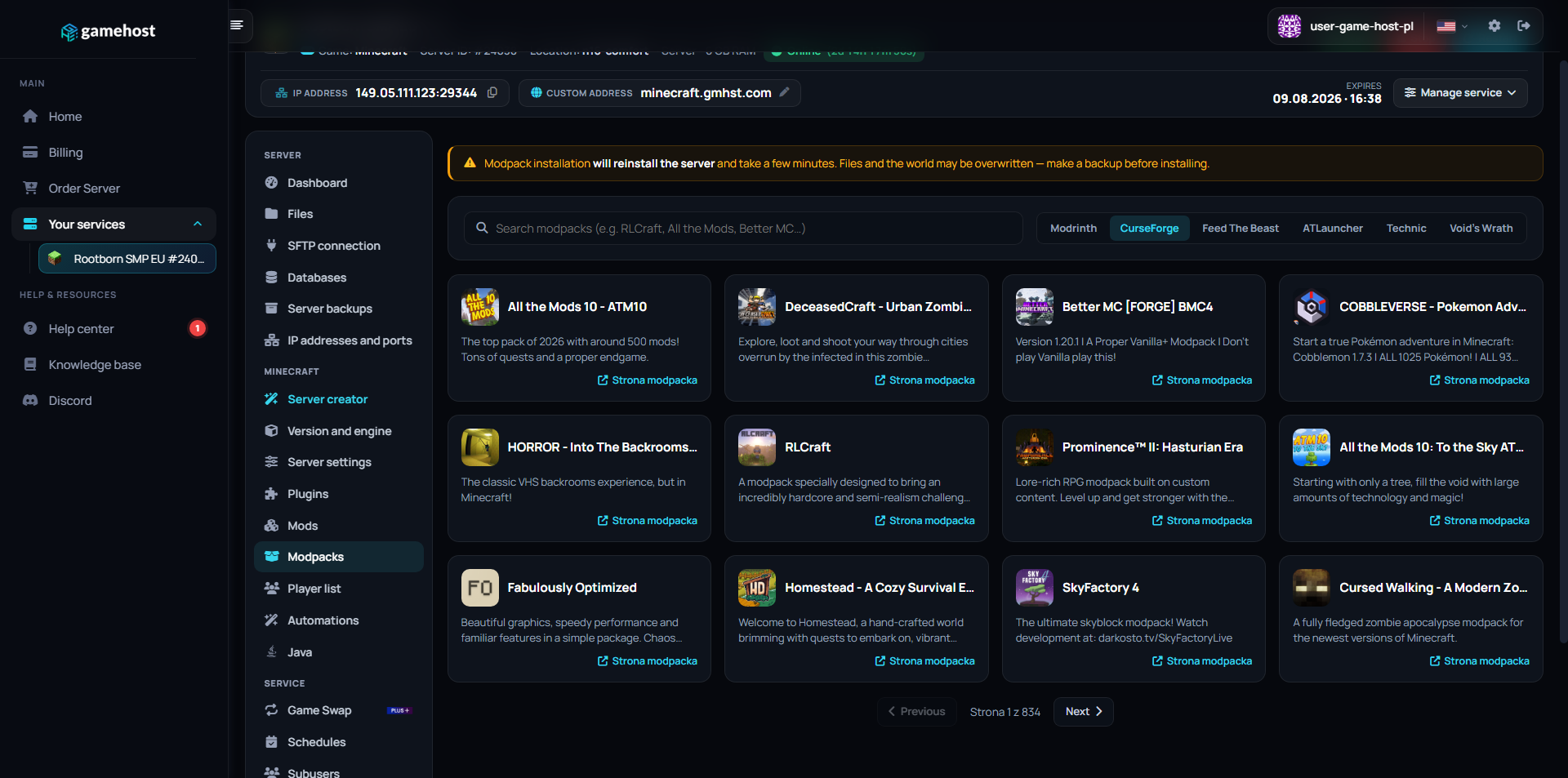Modpacks